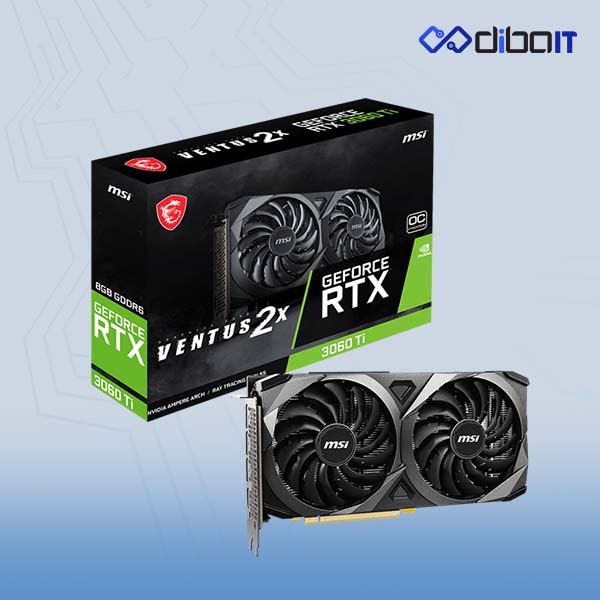 کارت گرافیک ام اس آی مدل GeForce RTX™ 3060 Ti VENTUS 2X 8G OCV1 LHR