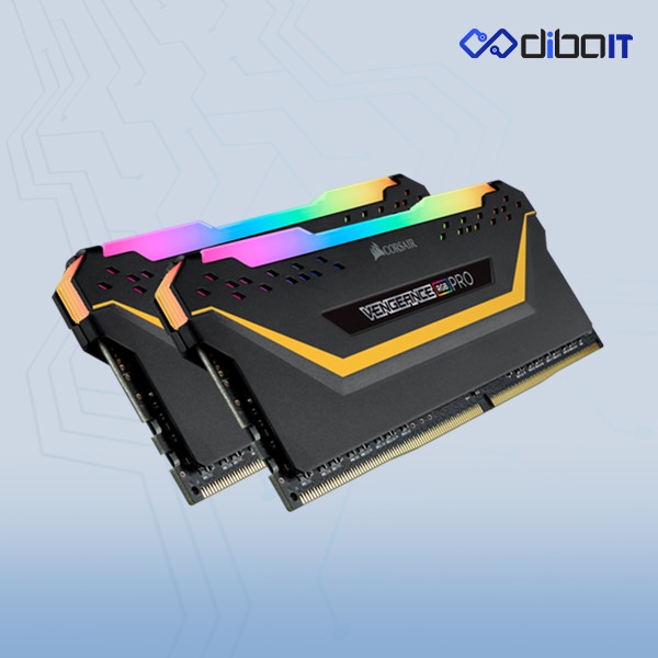 رم دسکتاپ DDR4 کورسیر مدل Vengeance RGB PRO  ظرفیت 16 گیگابایت دو کاناله 3200 مگاهرتز CL16