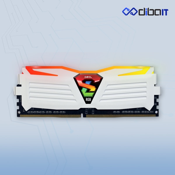 رم دسکتاپ DDR4 گیل مدل Super Luce RGB ظرفیت 16 گیگابایت تک کاناله 3200 مگاهرتز
