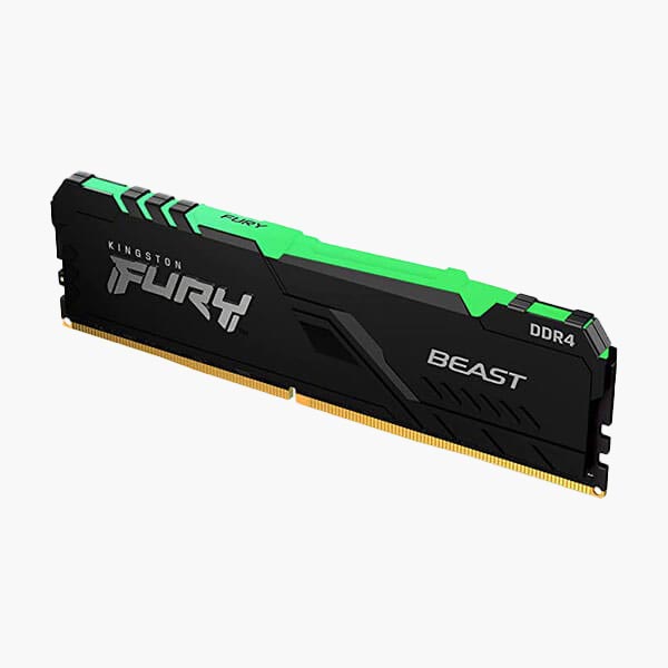 رم دسکتاپ DDR4 کینگستون 3200MHz مدل Kingston FURY Beast RGB ظرفیت 16 گیگابایت