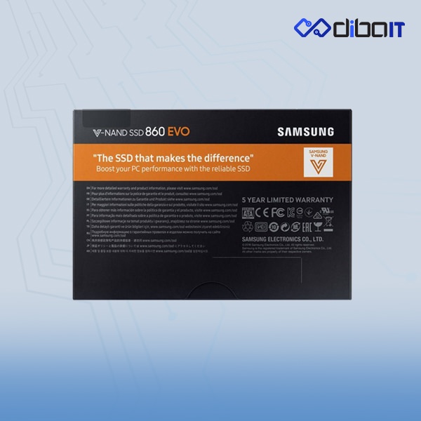اس اس دی اینترنال سامسونگ مدل 860 Evo ظرفیت 250 گیگابایت